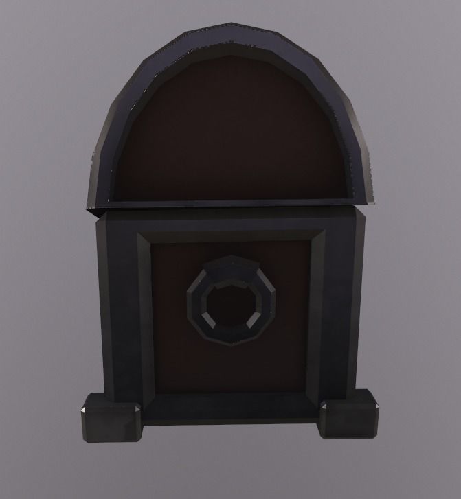 Exquisite Stylized Treasure Chest Low-poly 3D model_5