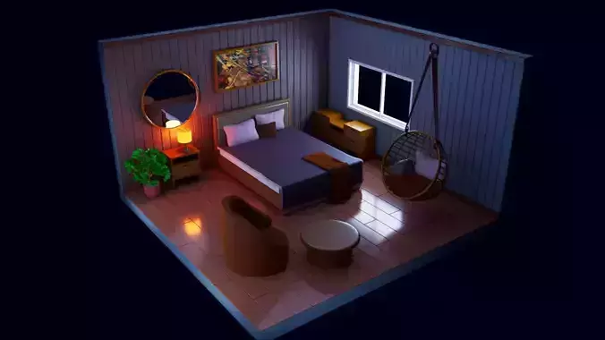 Isometric Bedroom