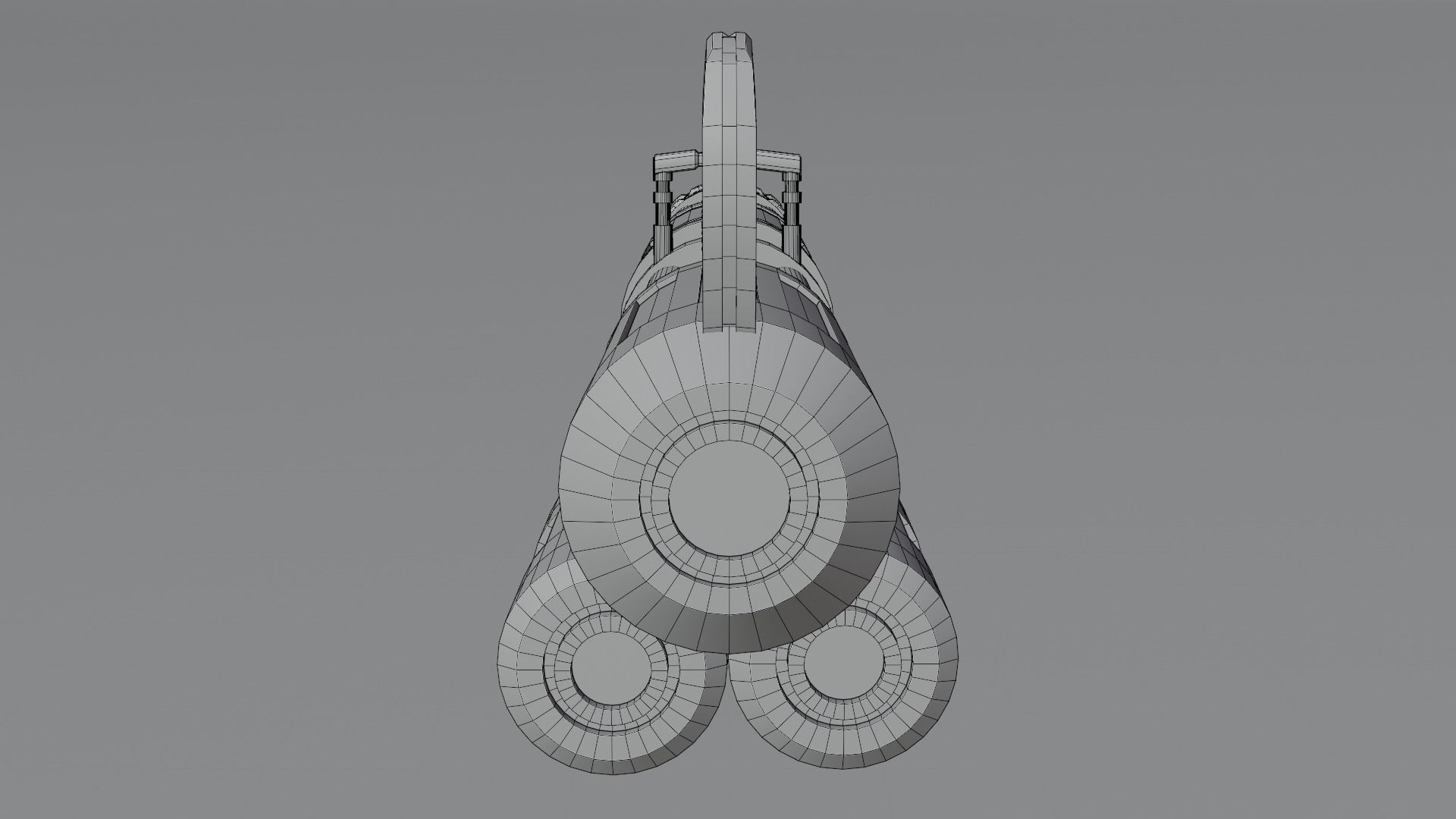 SCI FI minigun 3D model Low-poly 3D model_8