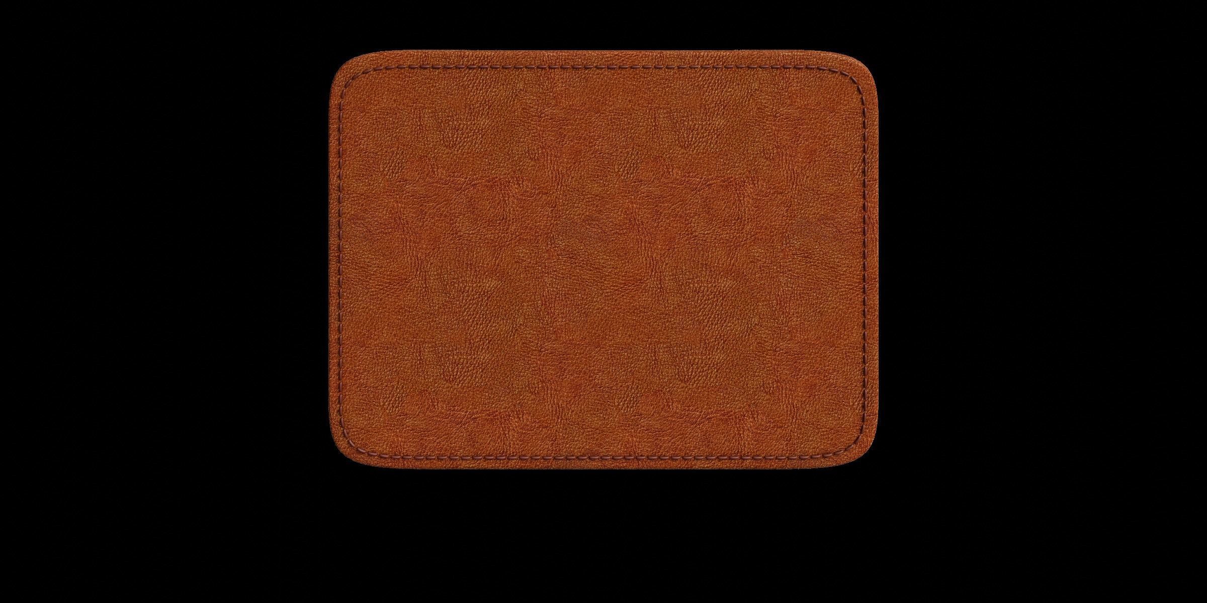 Mini Orange Leather Wallet 3D model_10