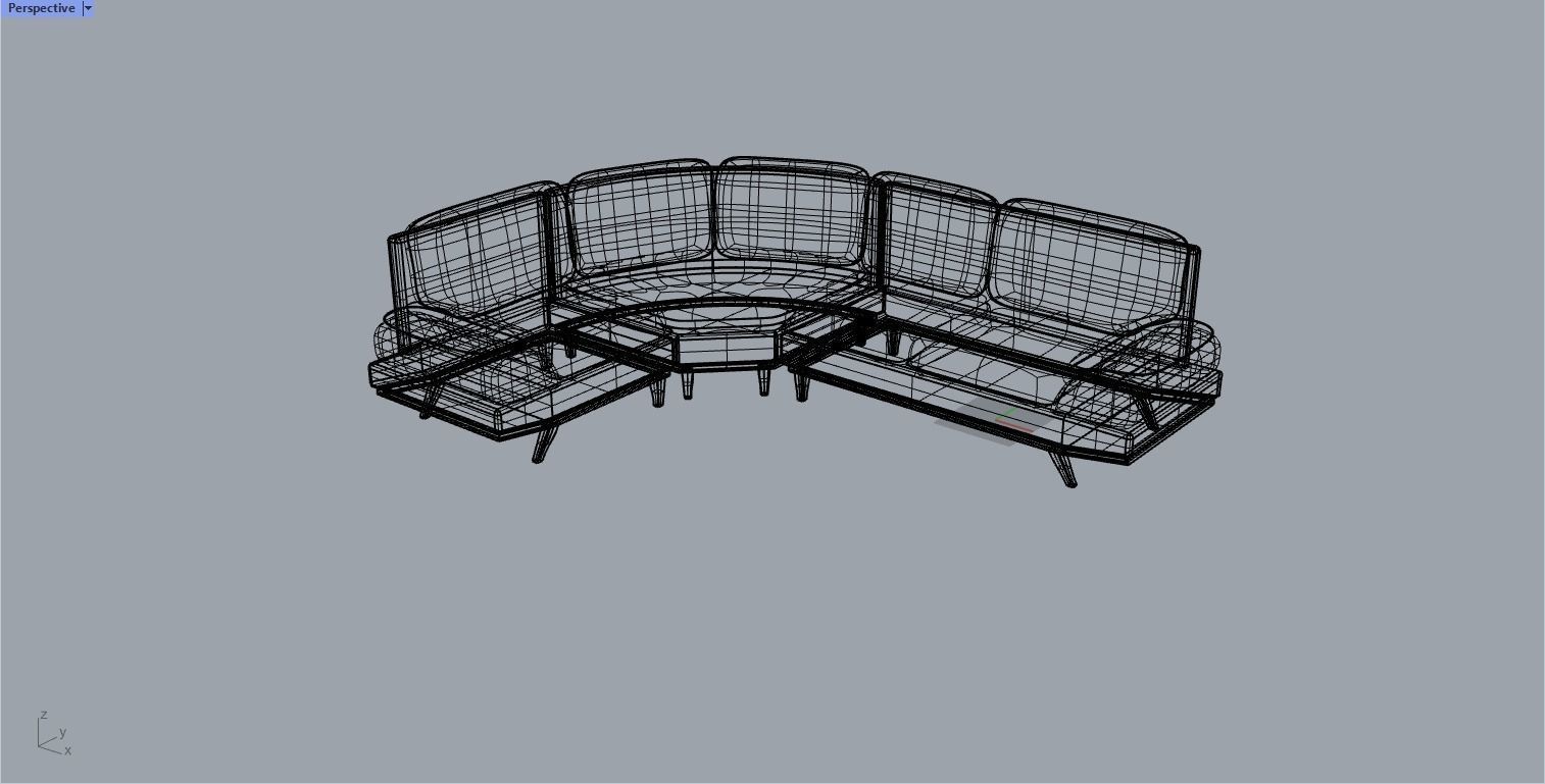 Sofa 1 3D model_2