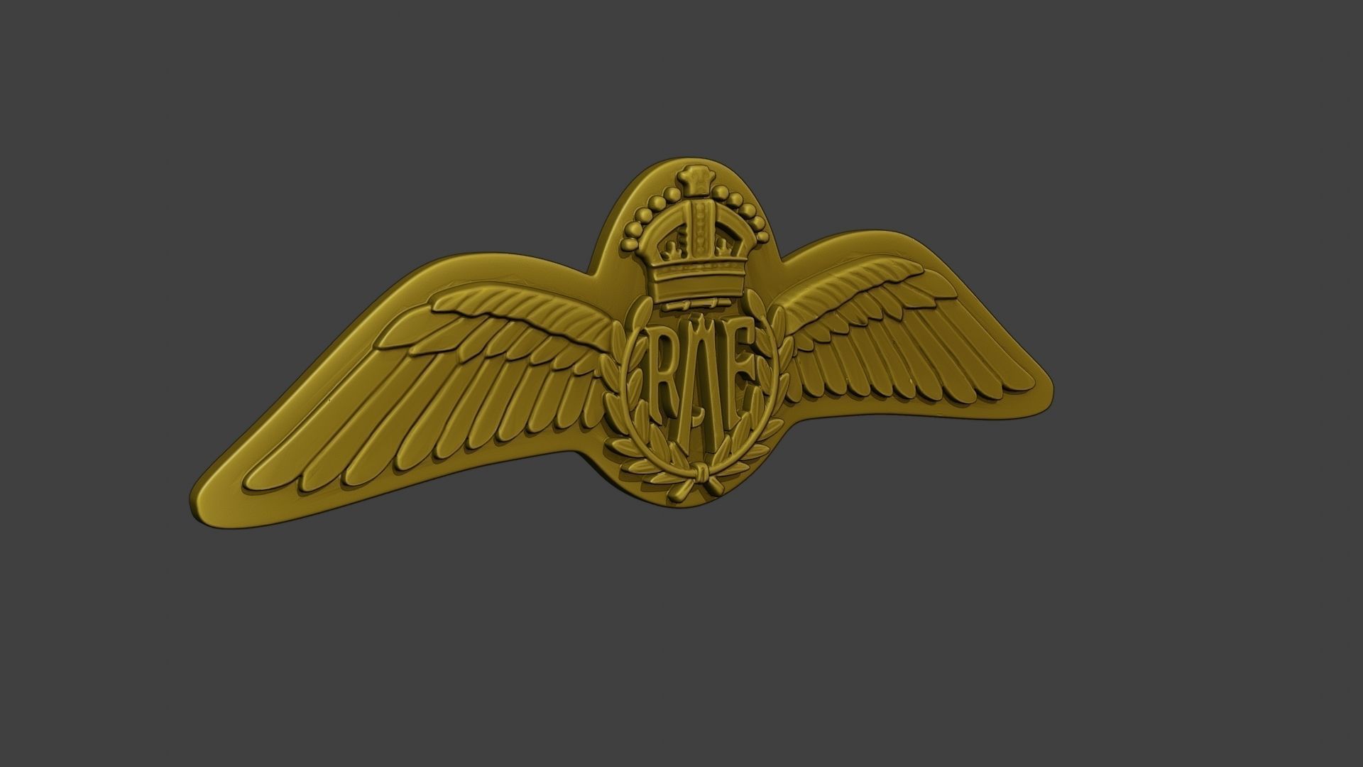 WW2 British Royal Air Force Wings I 3D print model_10