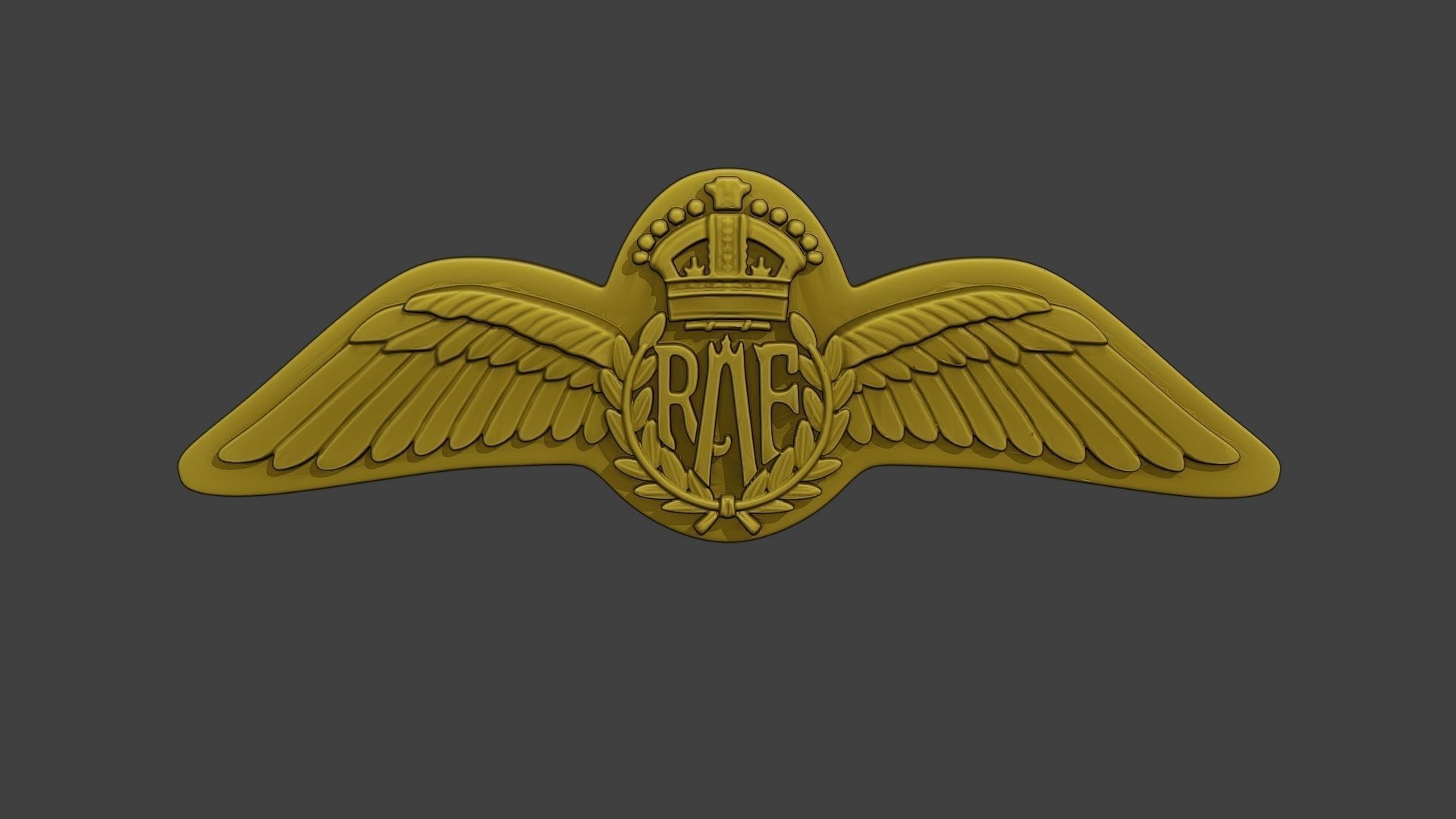 WW2 British Royal Air Force Wings I 3D print model_1