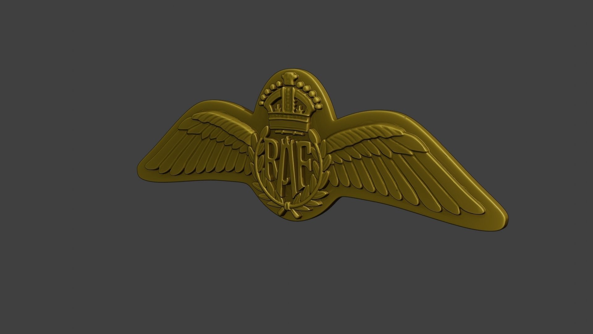 WW2 British Royal Air Force Wings I 3D print model_2
