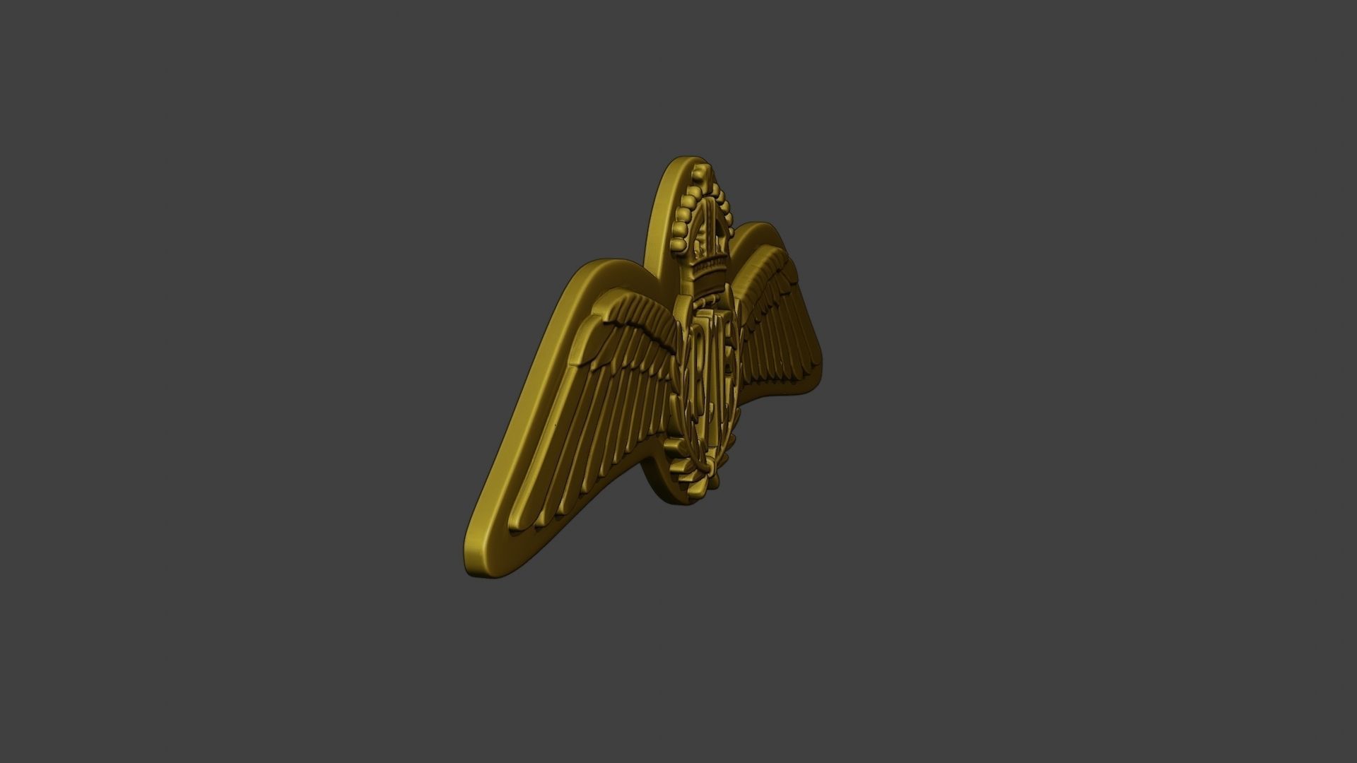 WW2 British Royal Air Force Wings I 3D print model_9