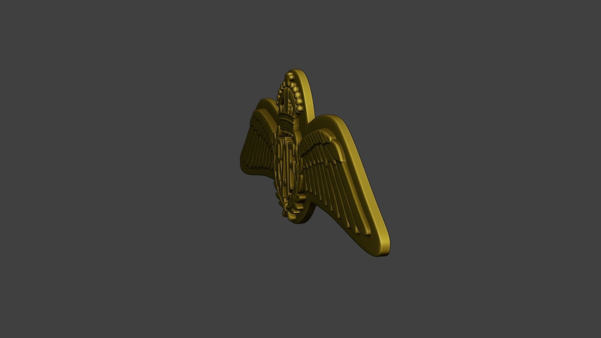 WW2 British Royal Air Force Wings I 3D print model_3