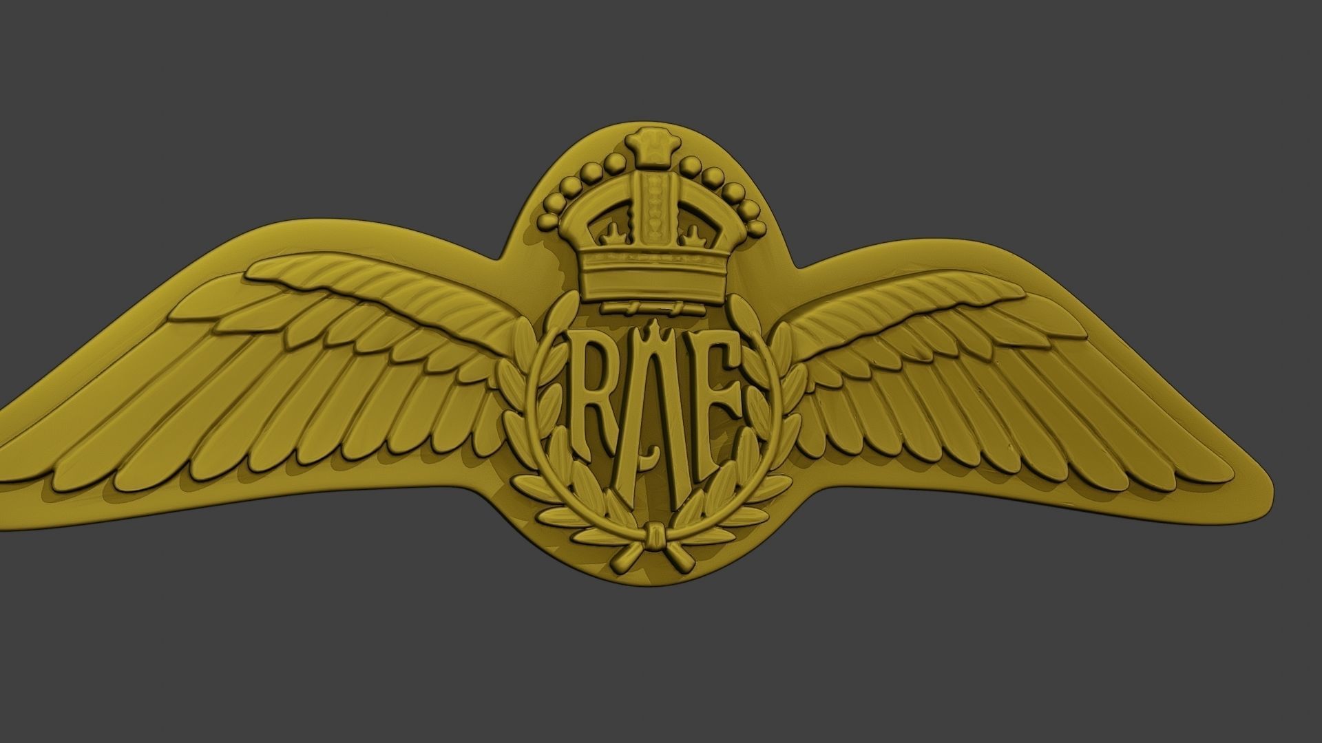 WW2 British Royal Air Force Wings I 3D print model_28