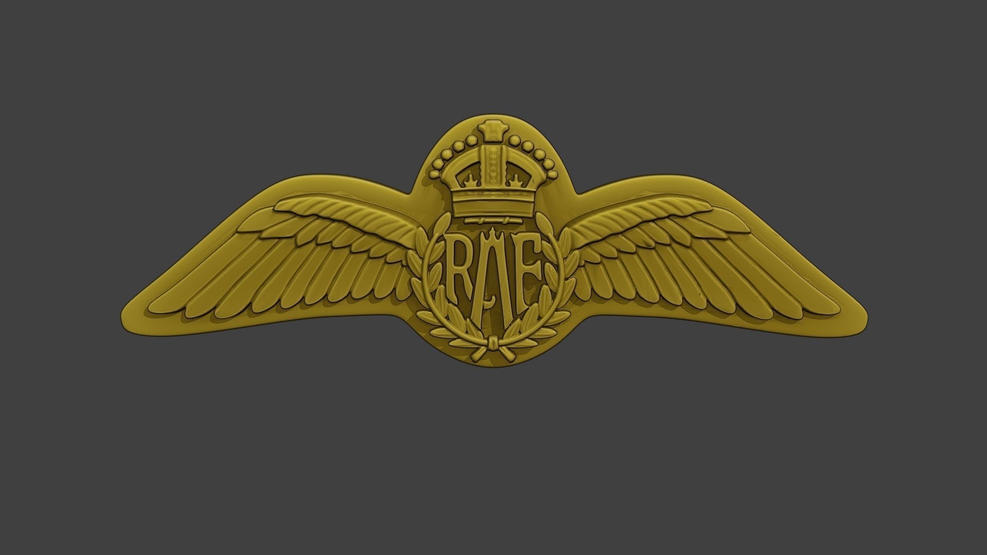 WW2 British Royal Air Force Wings I 3D print model_11