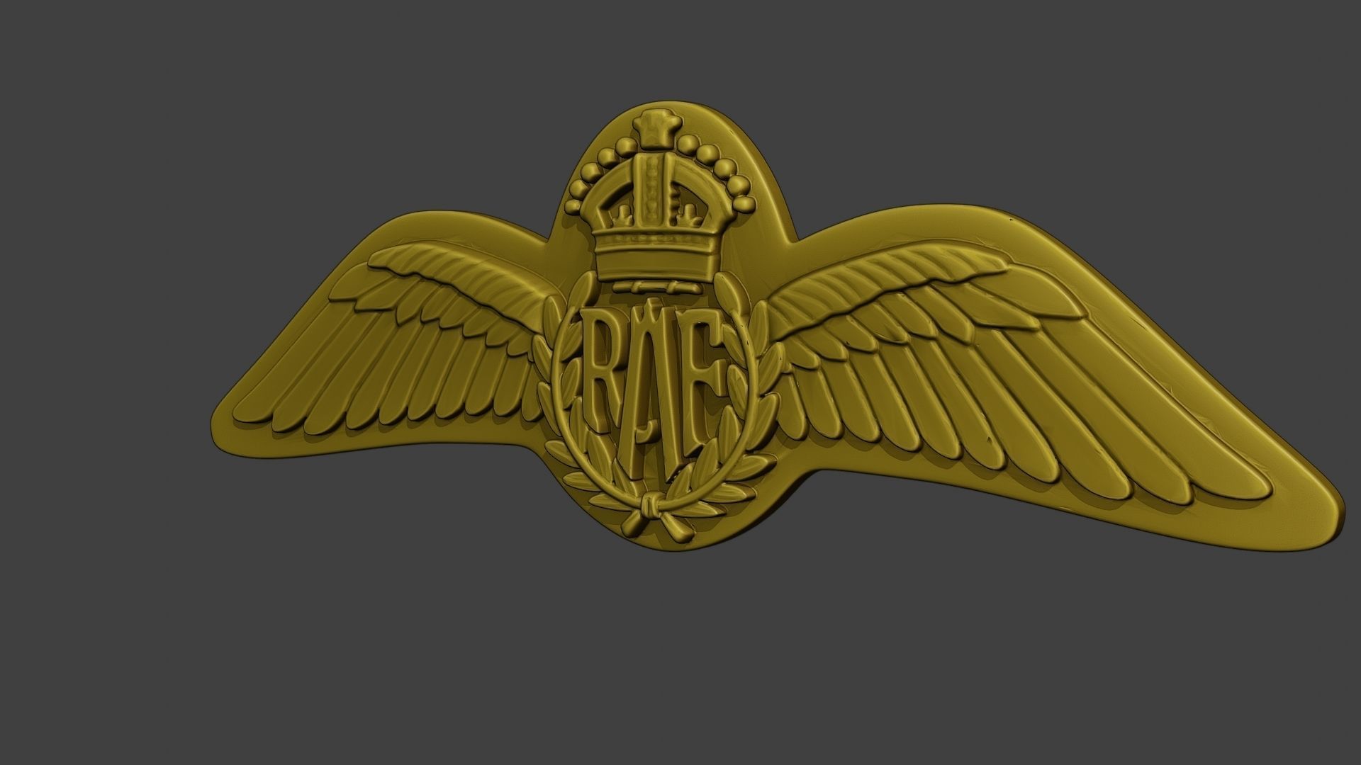 WW2 British Royal Air Force Wings I 3D print model_27