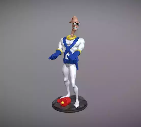 Earthworm Jim 3D print model