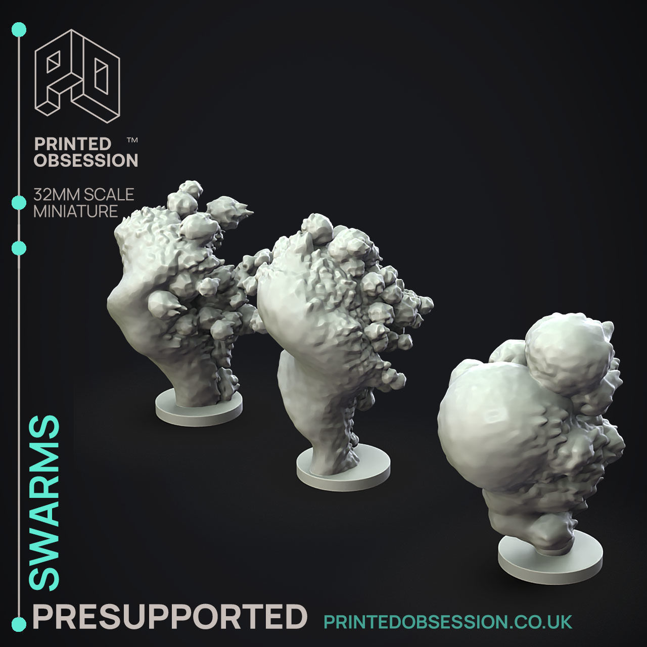Bee Swarm - 3D Printable TTRPG - PRESUPPORTED - 32mm Scale 3D print model_7