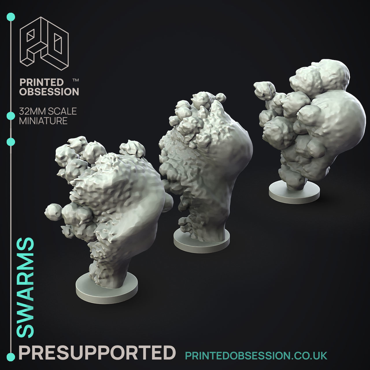 Bee Swarm - 3D Printable TTRPG - PRESUPPORTED - 32mm Scale 3D print model_1