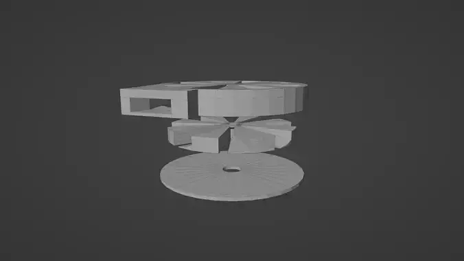 Toy turbine spinner noisemaker toy Free 3D print model