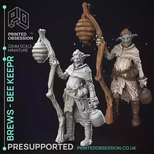 3D Printable TTRPG - PRESUPPORTED - 32mm Scale 3D print model