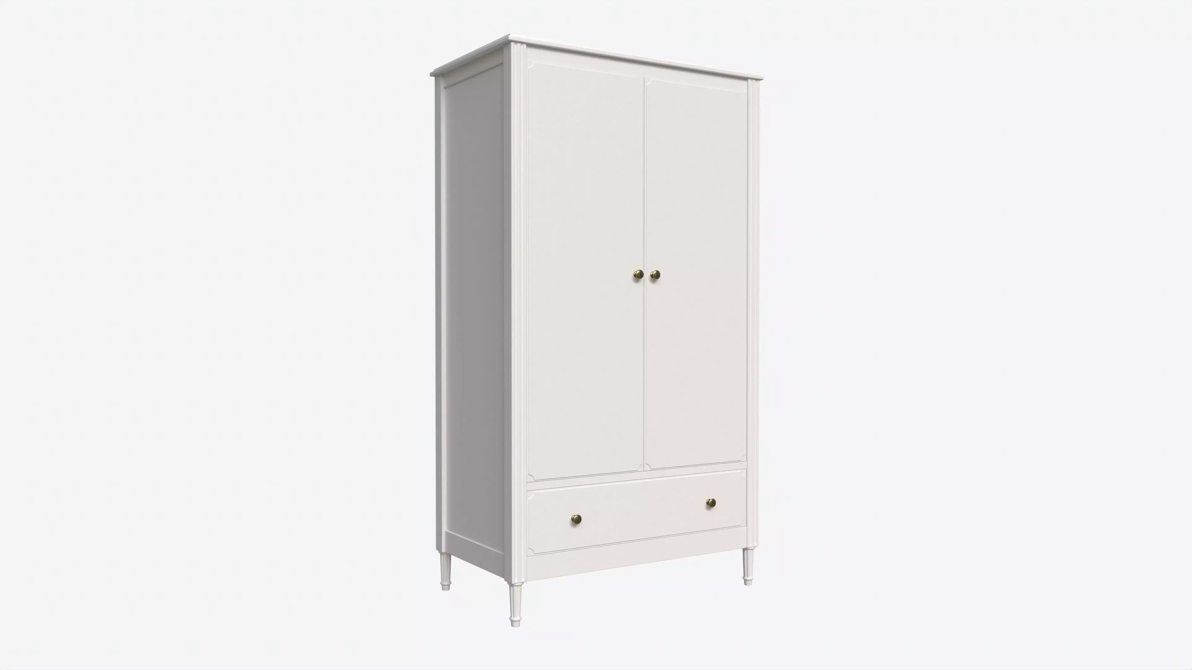 Ellipse Elit 2-door Wardrobe 3D model_0
