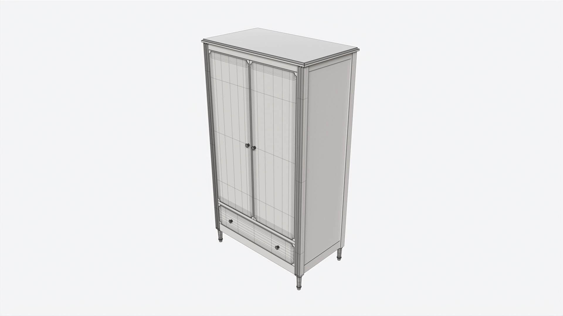 Ellipse Elit 2-door Wardrobe 3D model_6