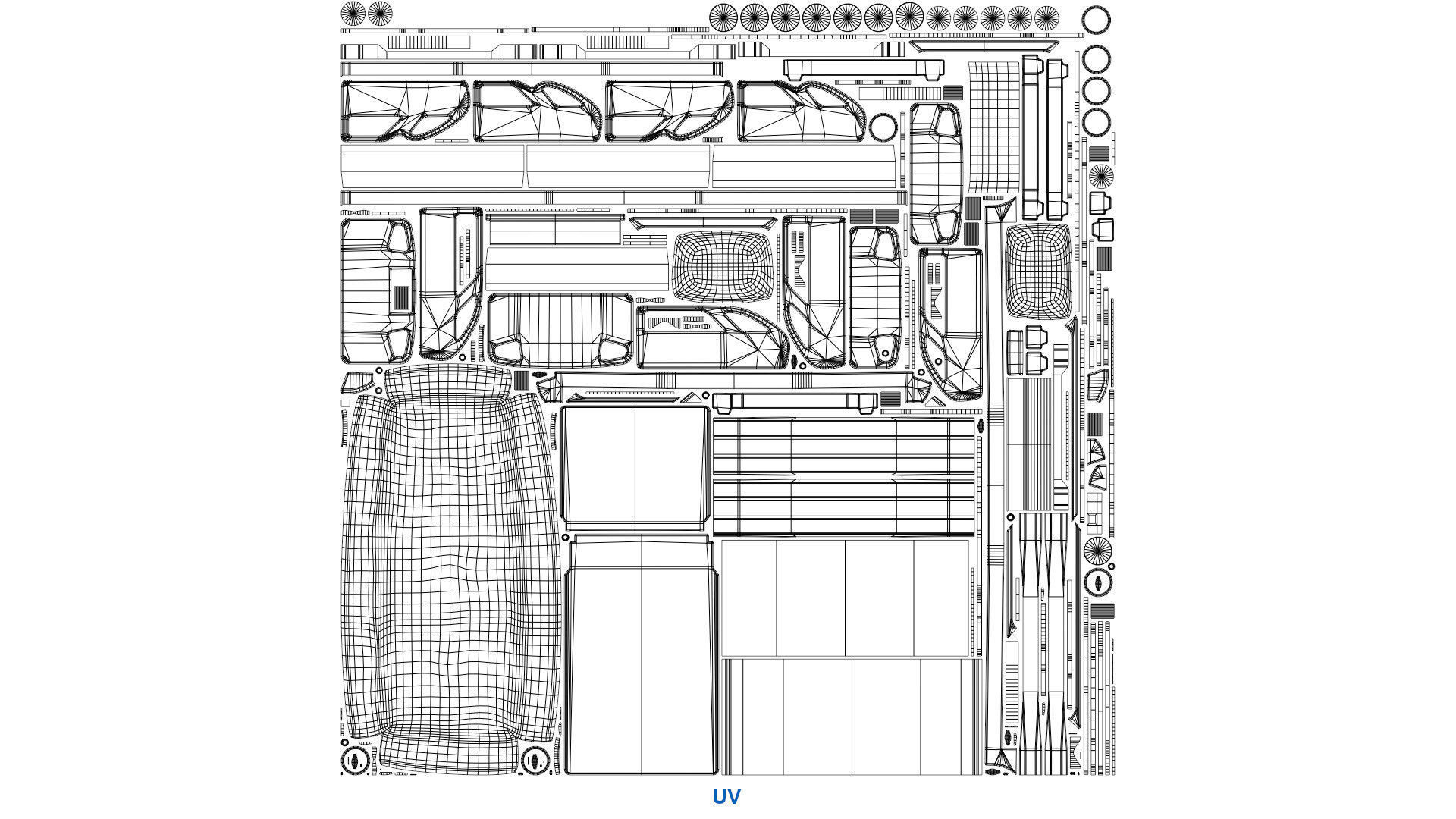 Hospital Bed 1B Low-poly 3D model_10