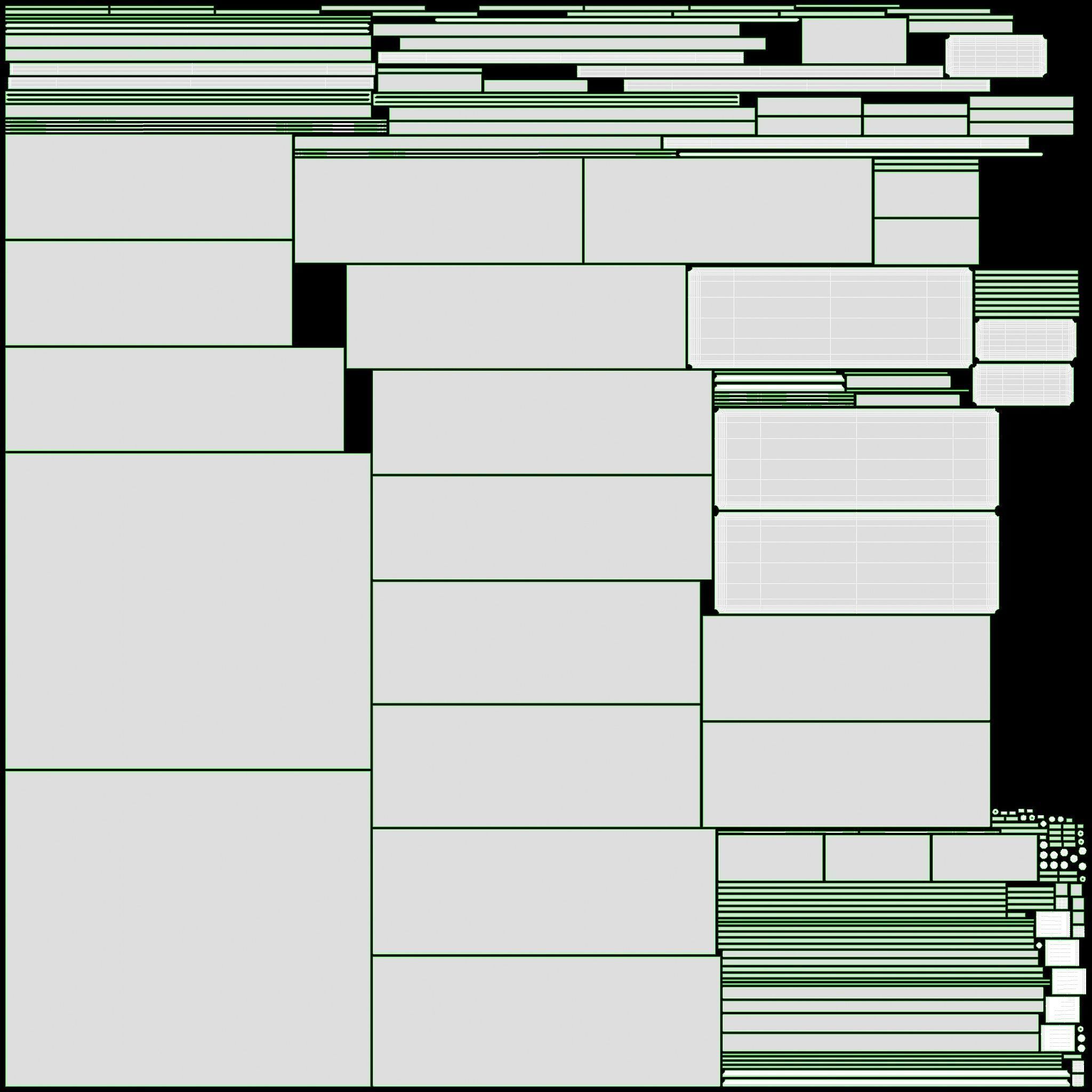 Ellipse Elit 3-door Wardrobe 3D model_10