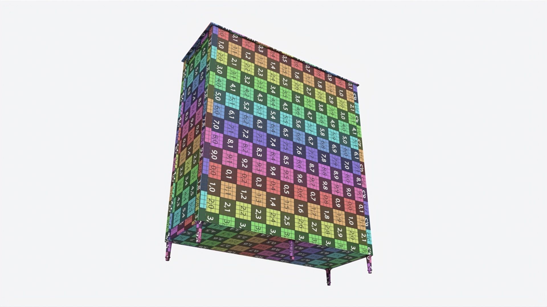 Ellipse Elit 3-door Wardrobe 3D model_9