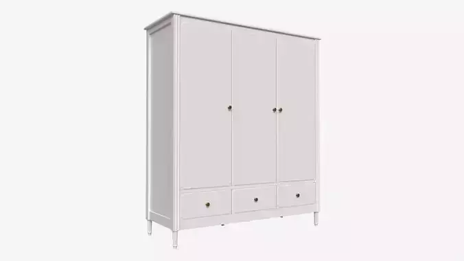 Ellipse Elit 3-door Wardrobe 3D model