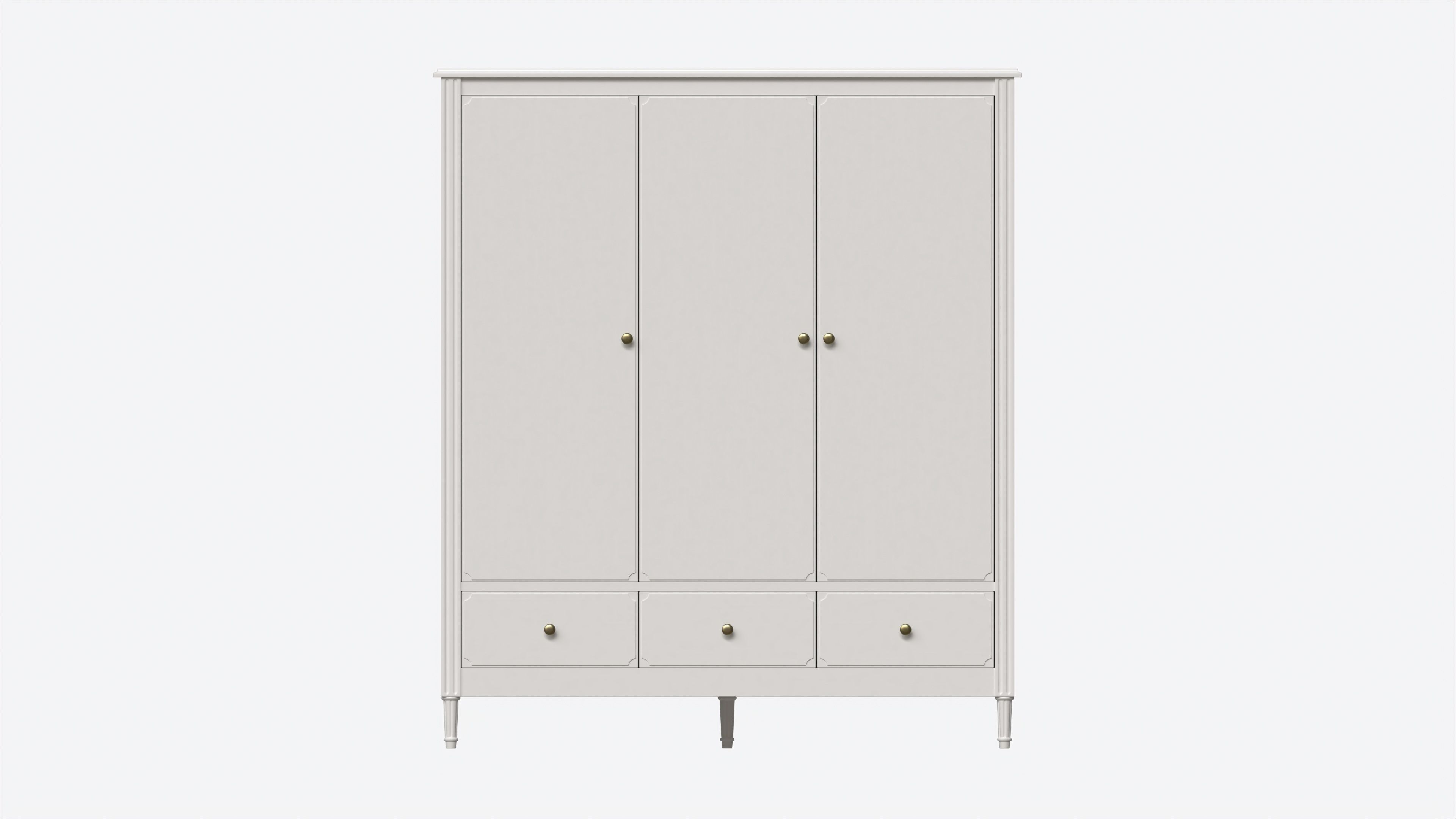 Ellipse Elit 3-door Wardrobe 3D model_4