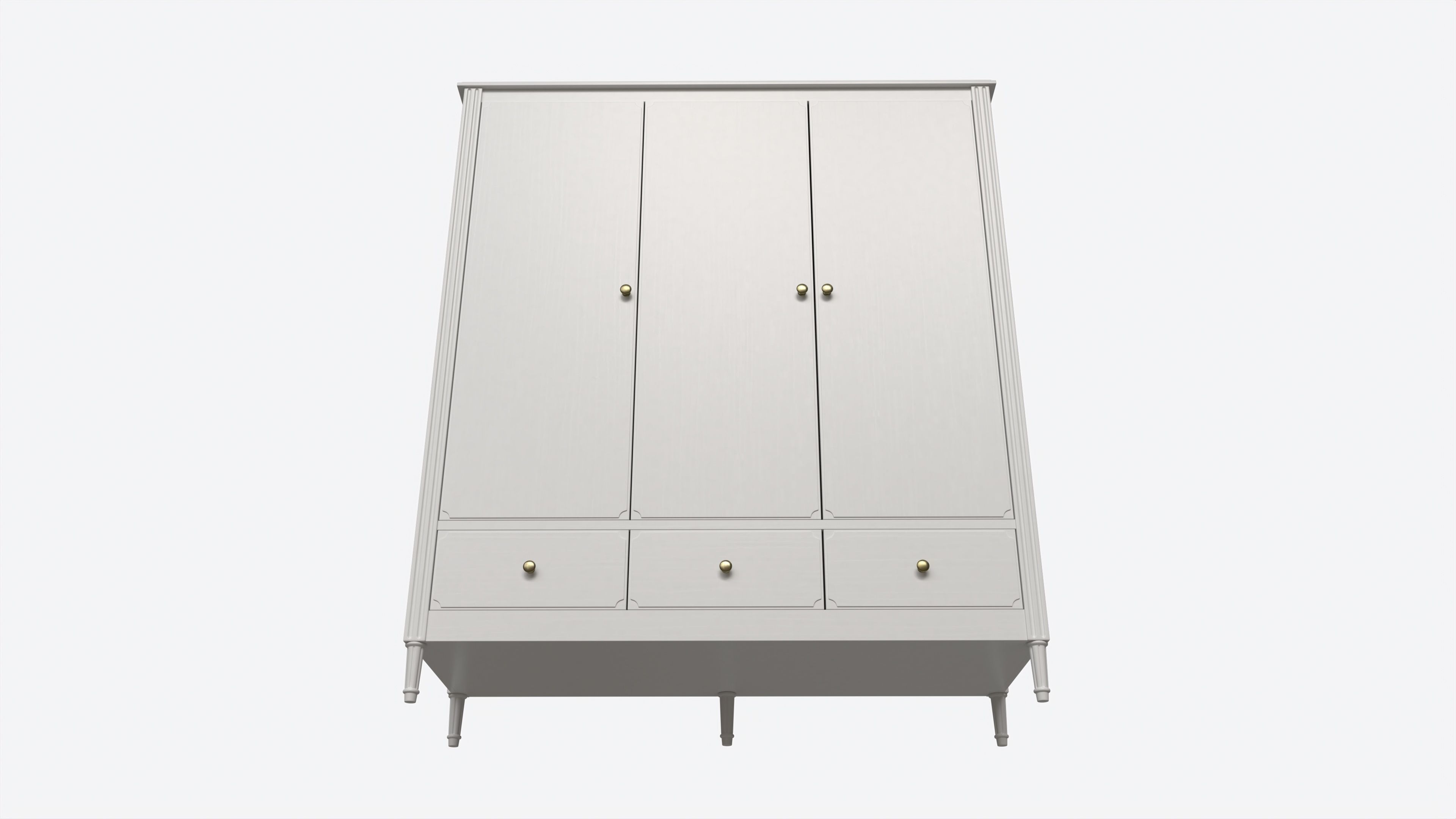 Ellipse Elit 3-door Wardrobe 3D model_3