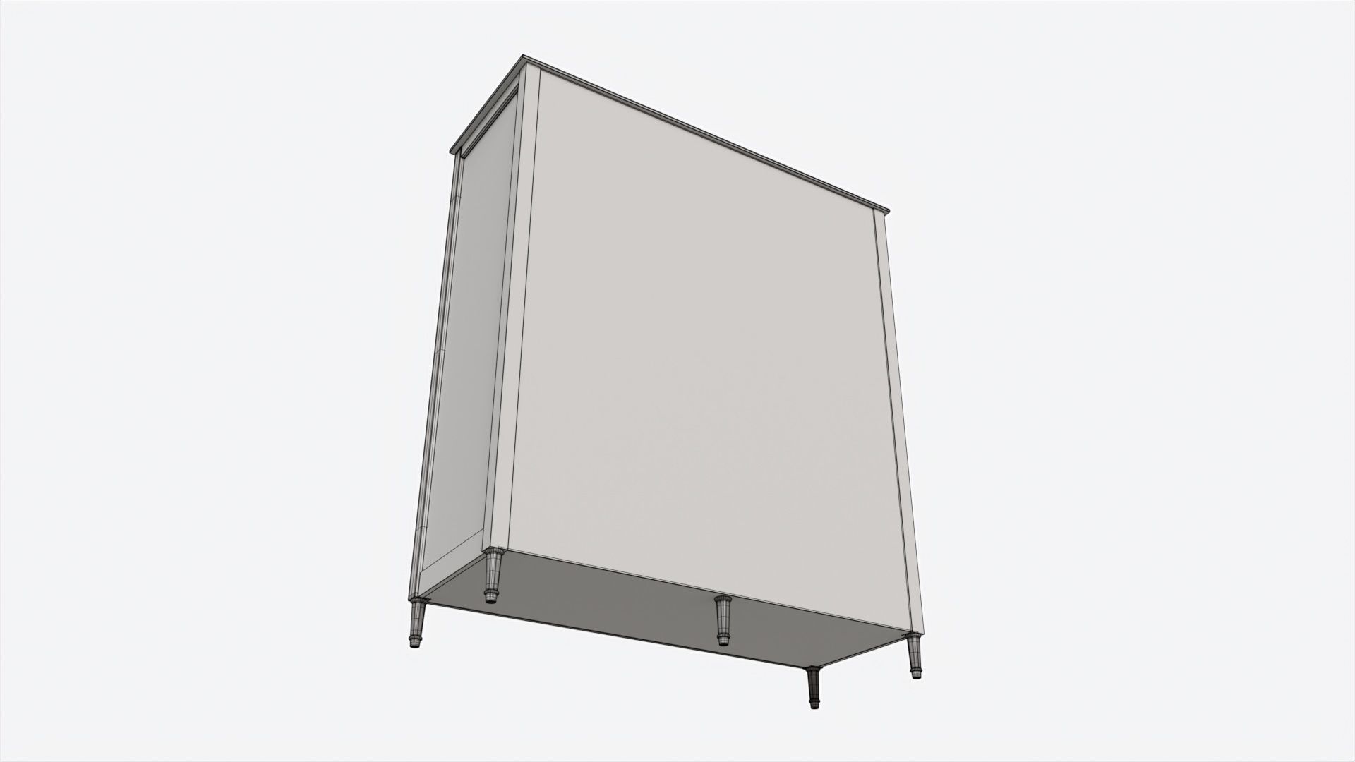 Ellipse Elit 3-door Wardrobe 3D model_7