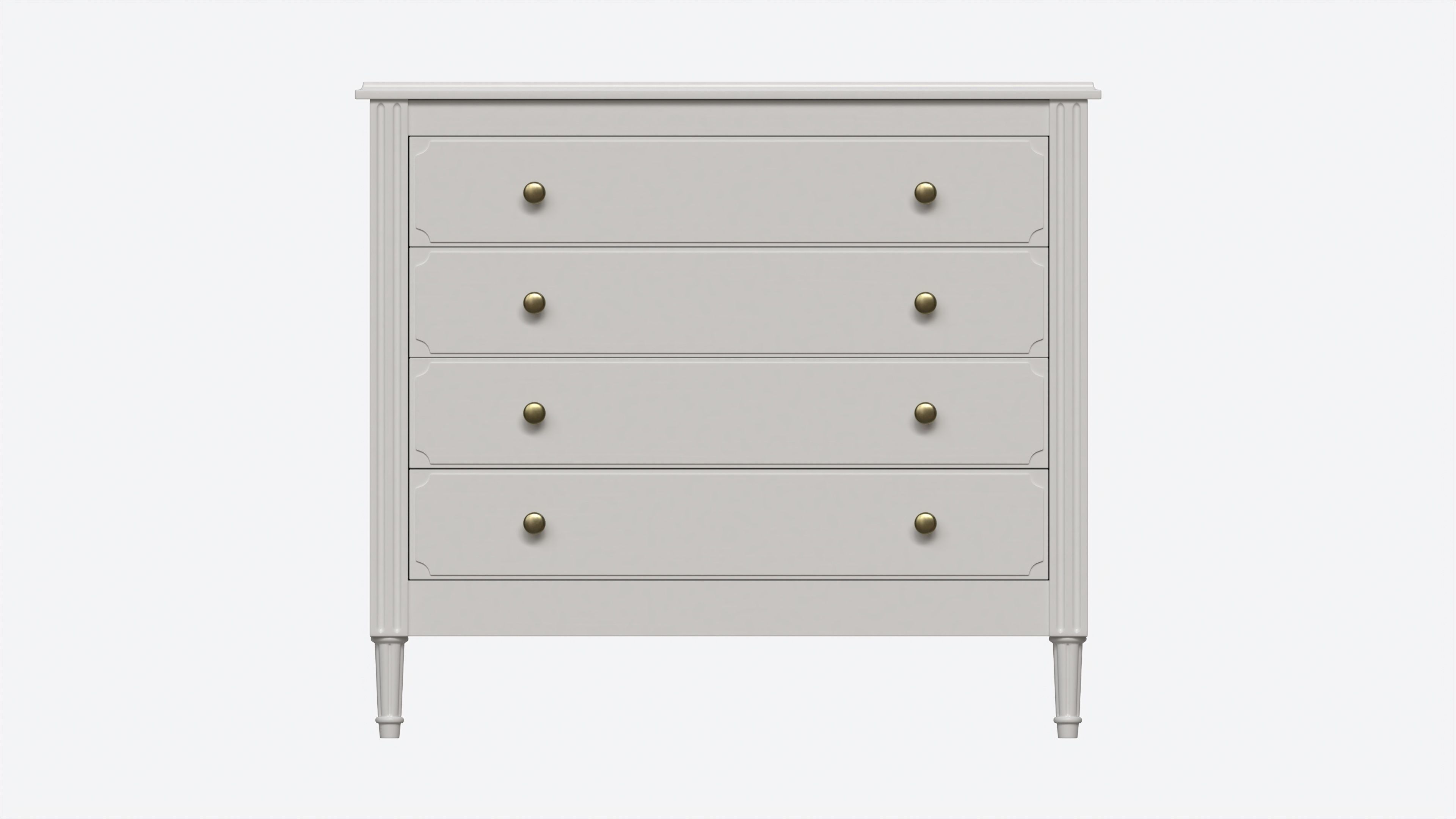Ellipse Elit Chest of 4 Drawers 3D model_4