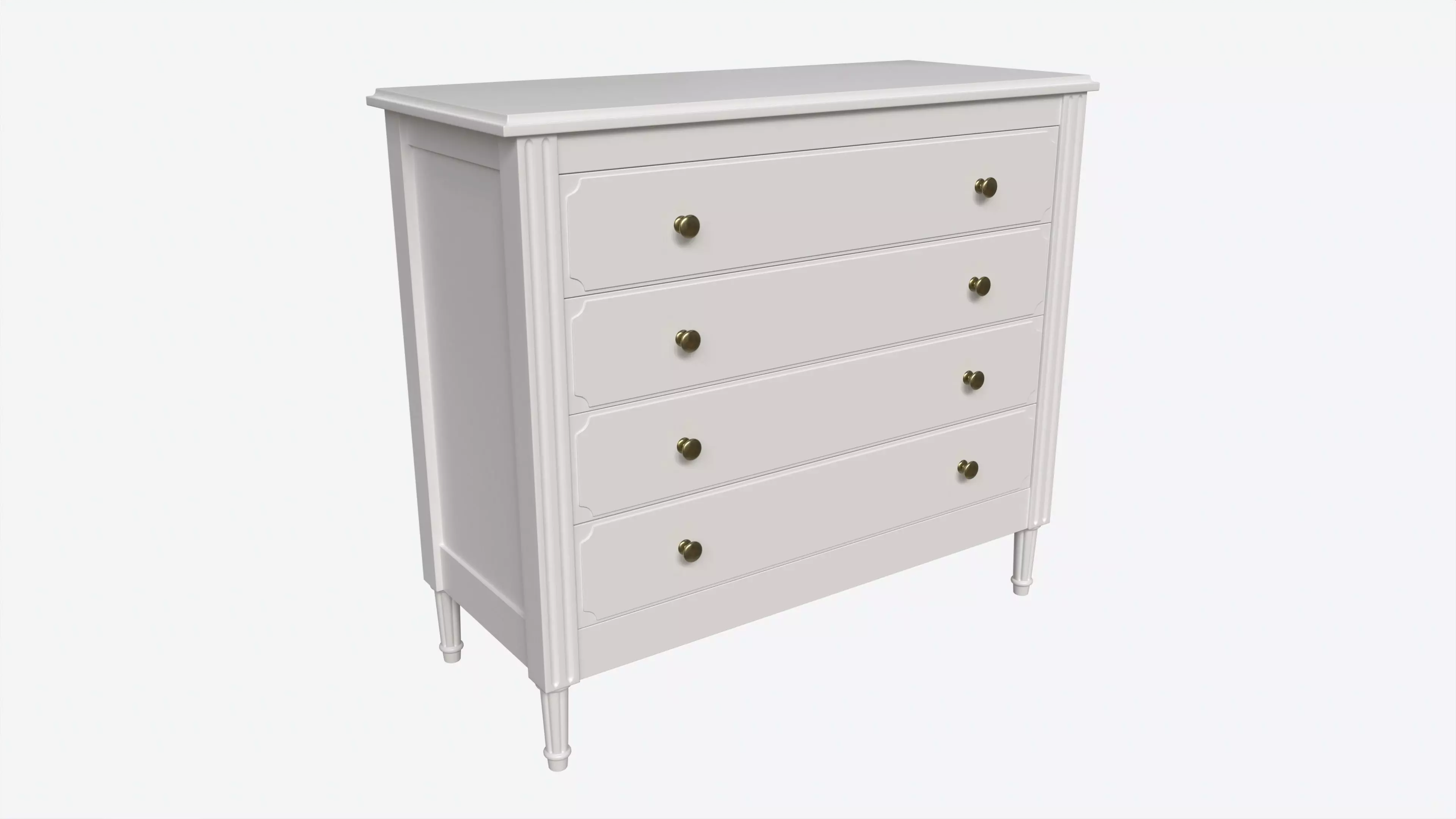 Ellipse Elit Chest of 4 Drawers 3D model_0