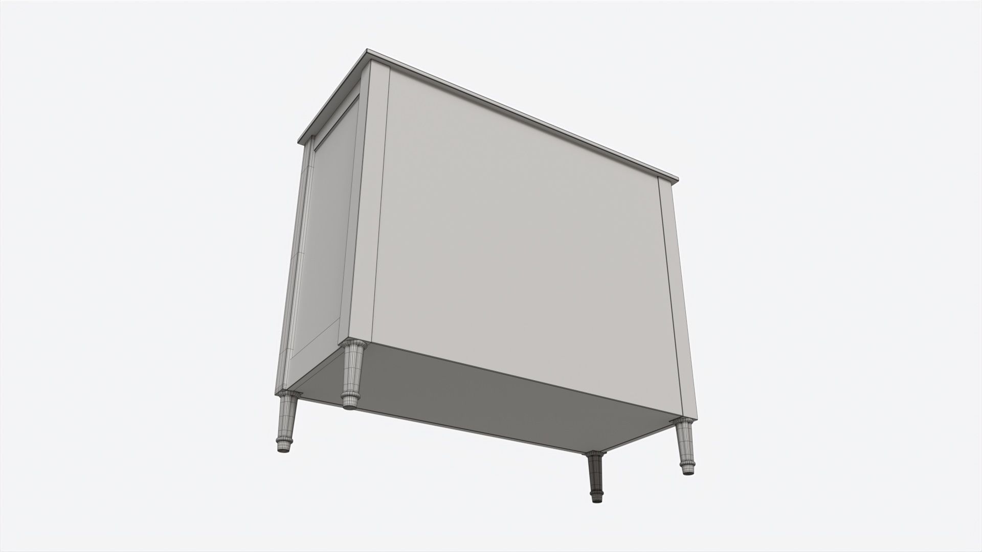 Ellipse Elit Chest of 4 Drawers 3D model_7