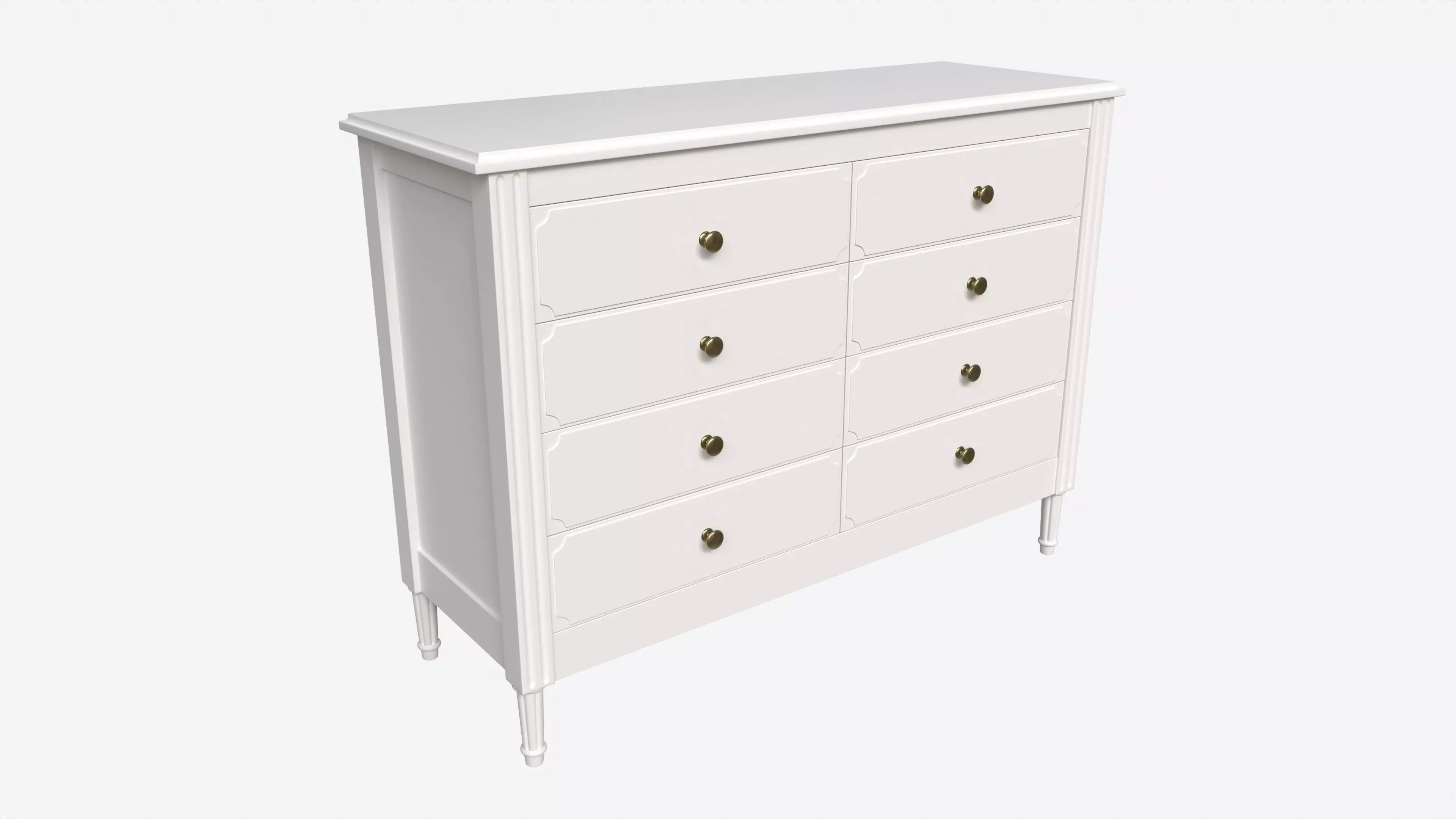 Ellipse Elit Chest of 8 Drawers 3D model_0