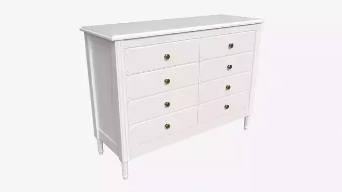 Ellipse Elit Chest of 8 Drawers 3D model