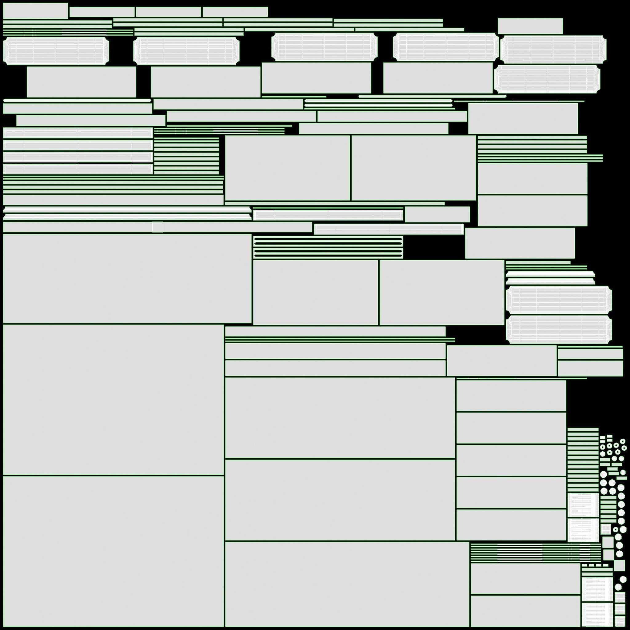 Ellipse Elit Chest of 8 Drawers 3D model_10