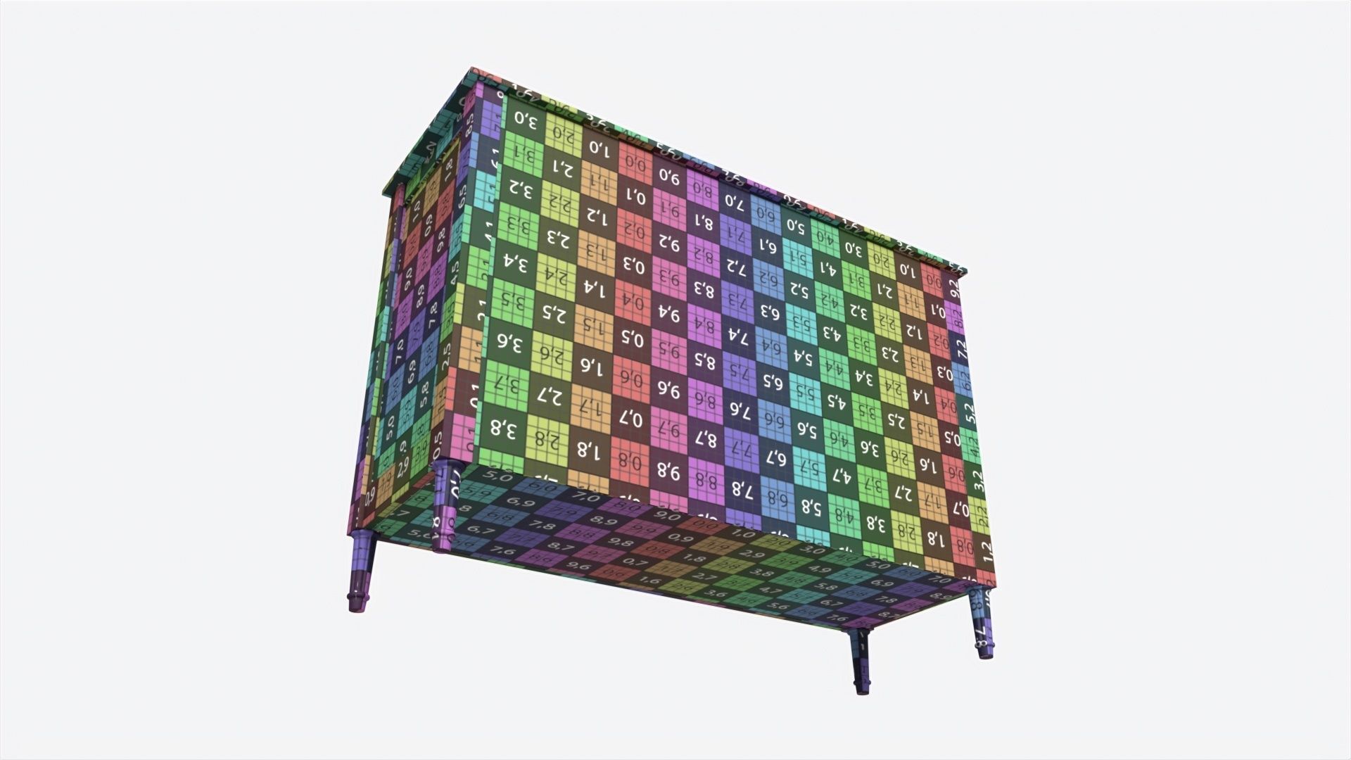 Ellipse Elit Chest of 8 Drawers 3D model_9