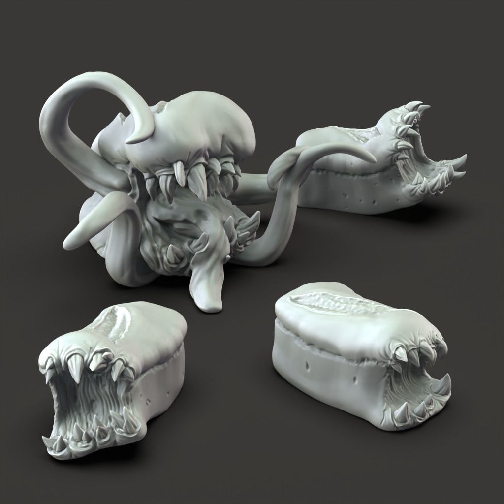 Bread Monsters - 3D Printable TTRPG - PRESUPPORTED - 32mm Scale 3D print model_6