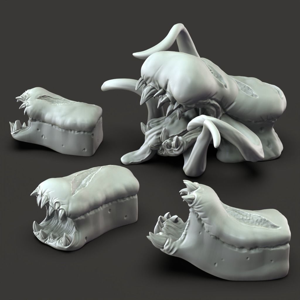 Bread Monsters - 3D Printable TTRPG - PRESUPPORTED - 32mm Scale 3D print model_7