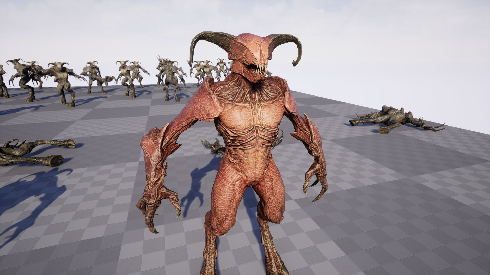 Faceless Demon 4 Low-poly 3D model_23
