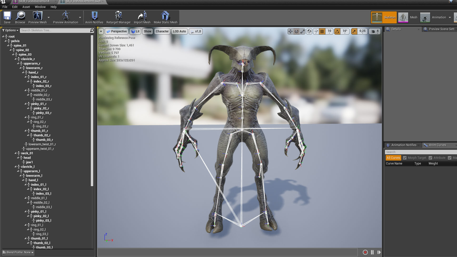 Faceless Demon 4 Low-poly 3D model_25