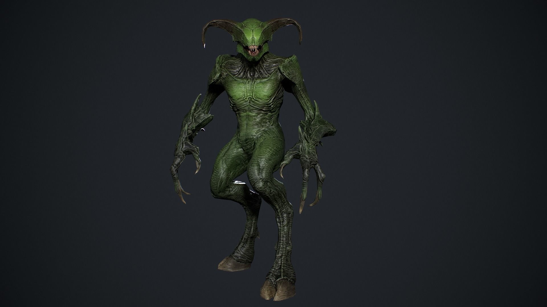Faceless Demon 4 Low-poly 3D model_18