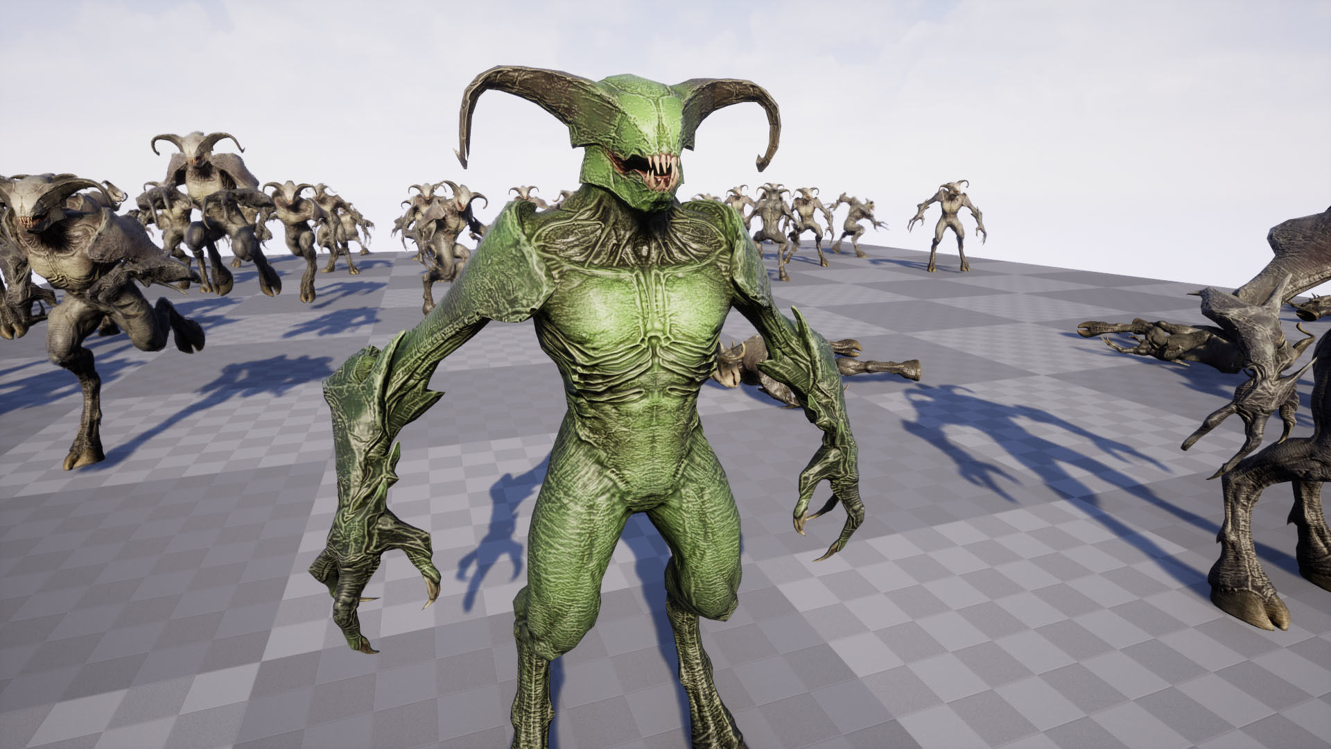 Faceless Demon 4 Low-poly 3D model_24