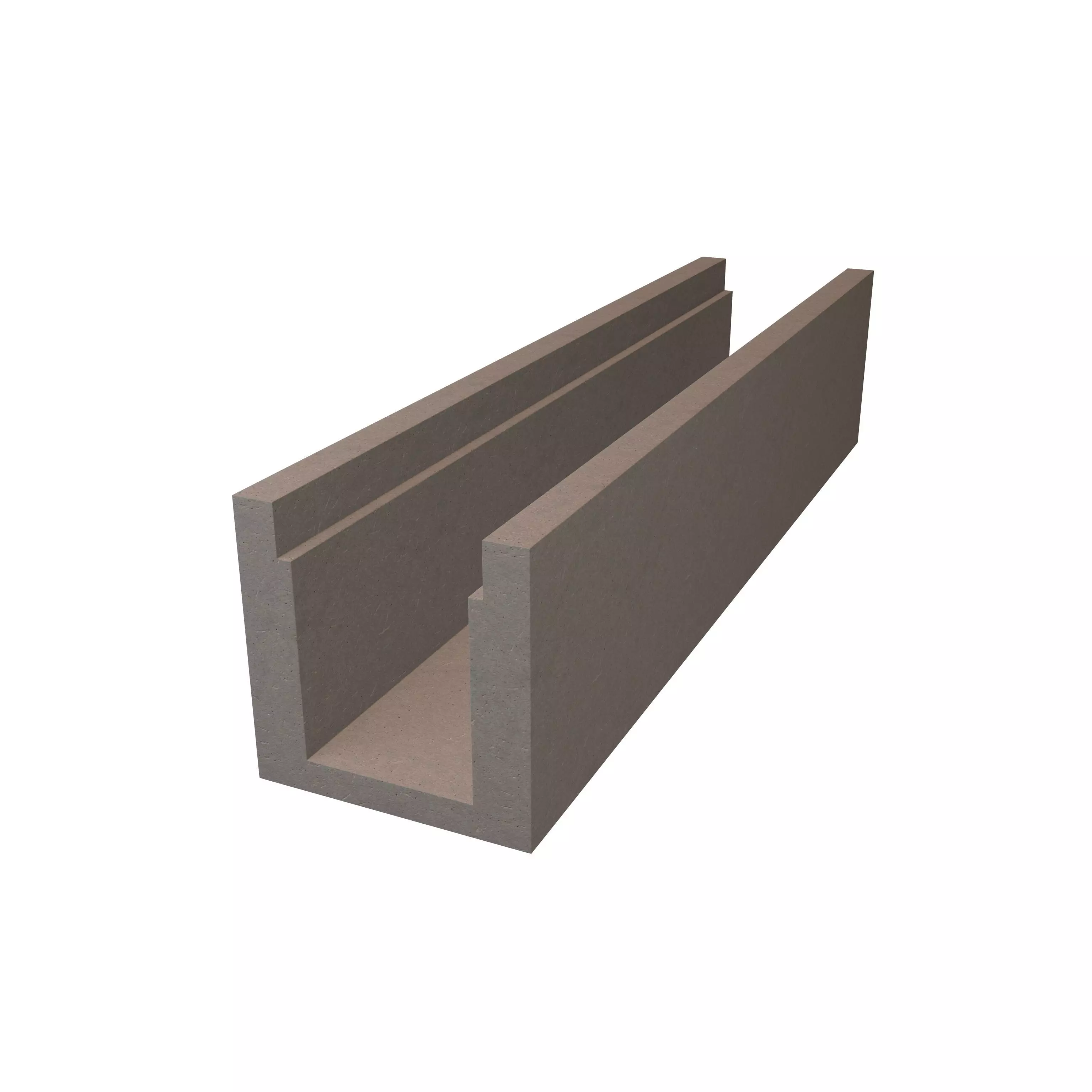 Concrete Trenches V1 002 Low-poly 3D model_0