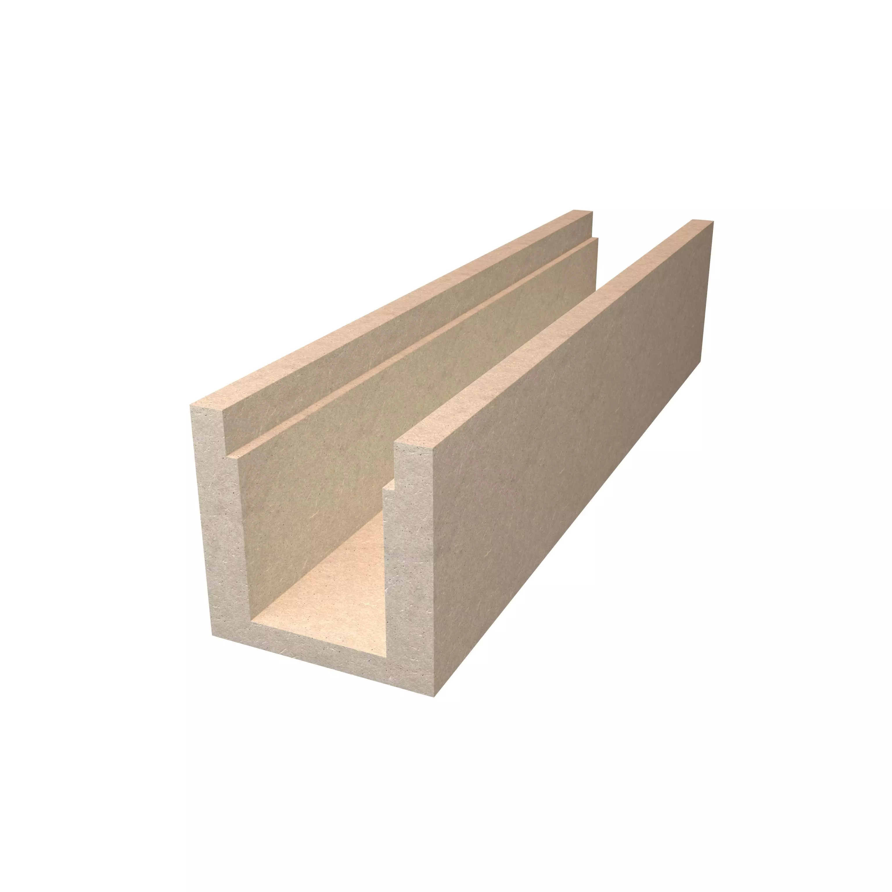 Concrete Trenches V1 004 Low-poly 3D model_0