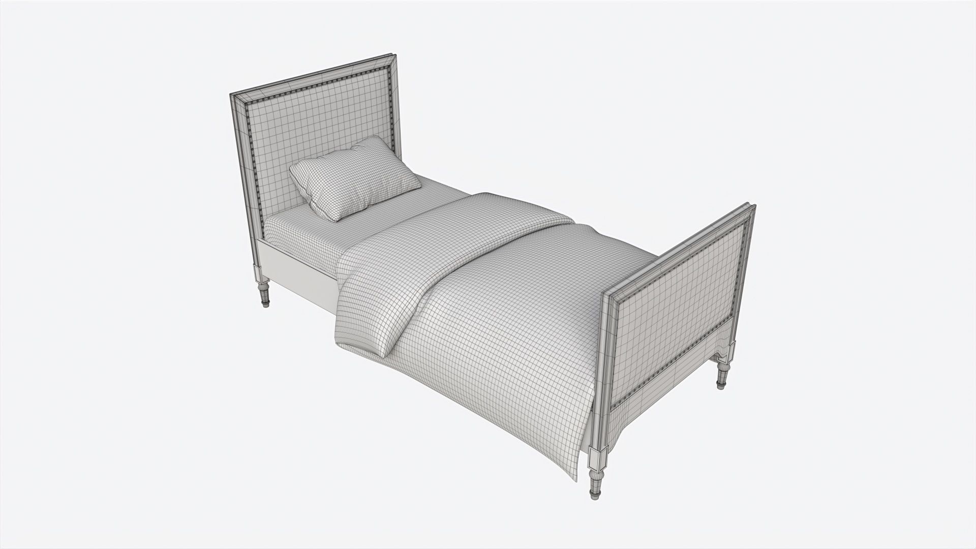 Ellipse Elit Teenagers Bed 3D model_6