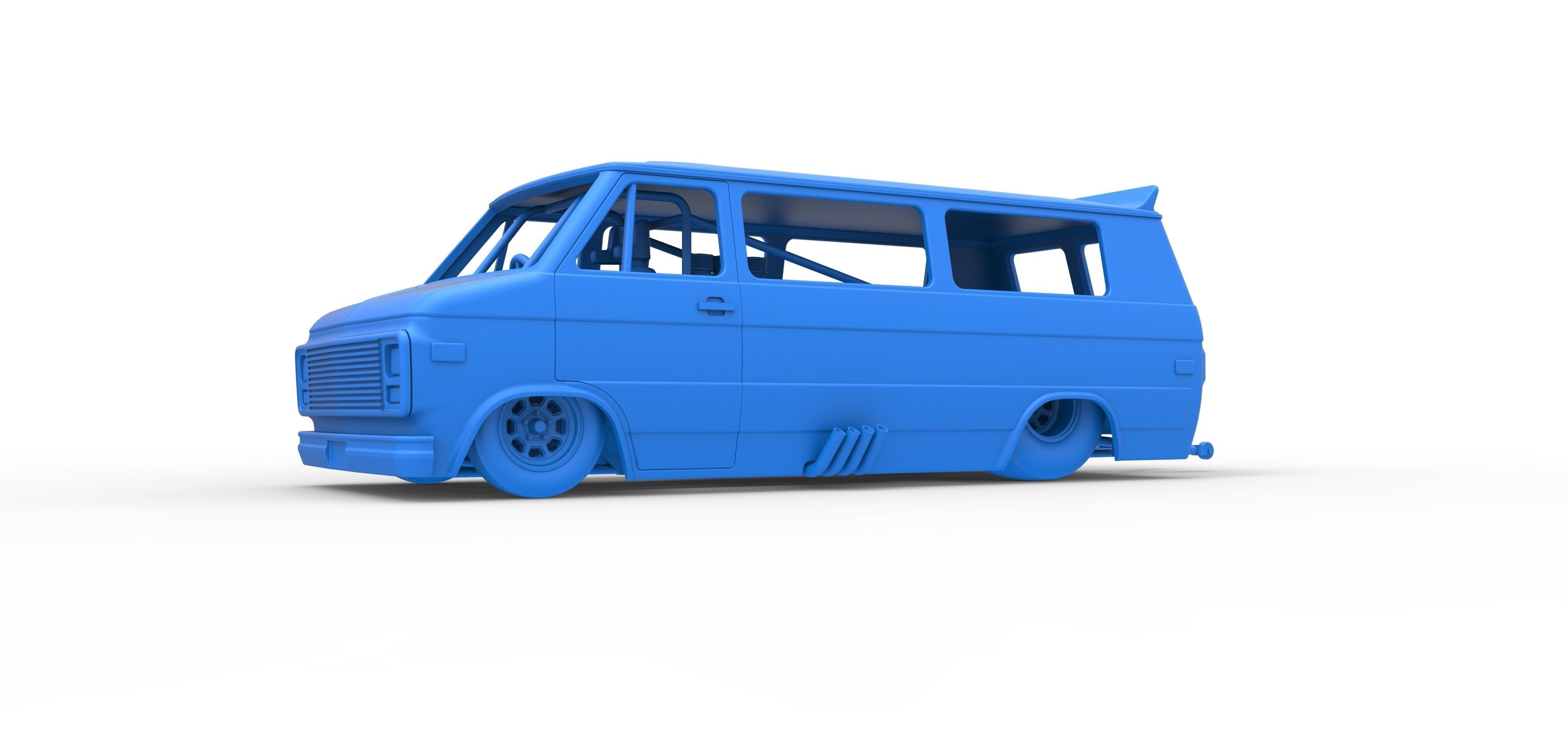 Dragster Van Scale 1 to 25 3D print model_20