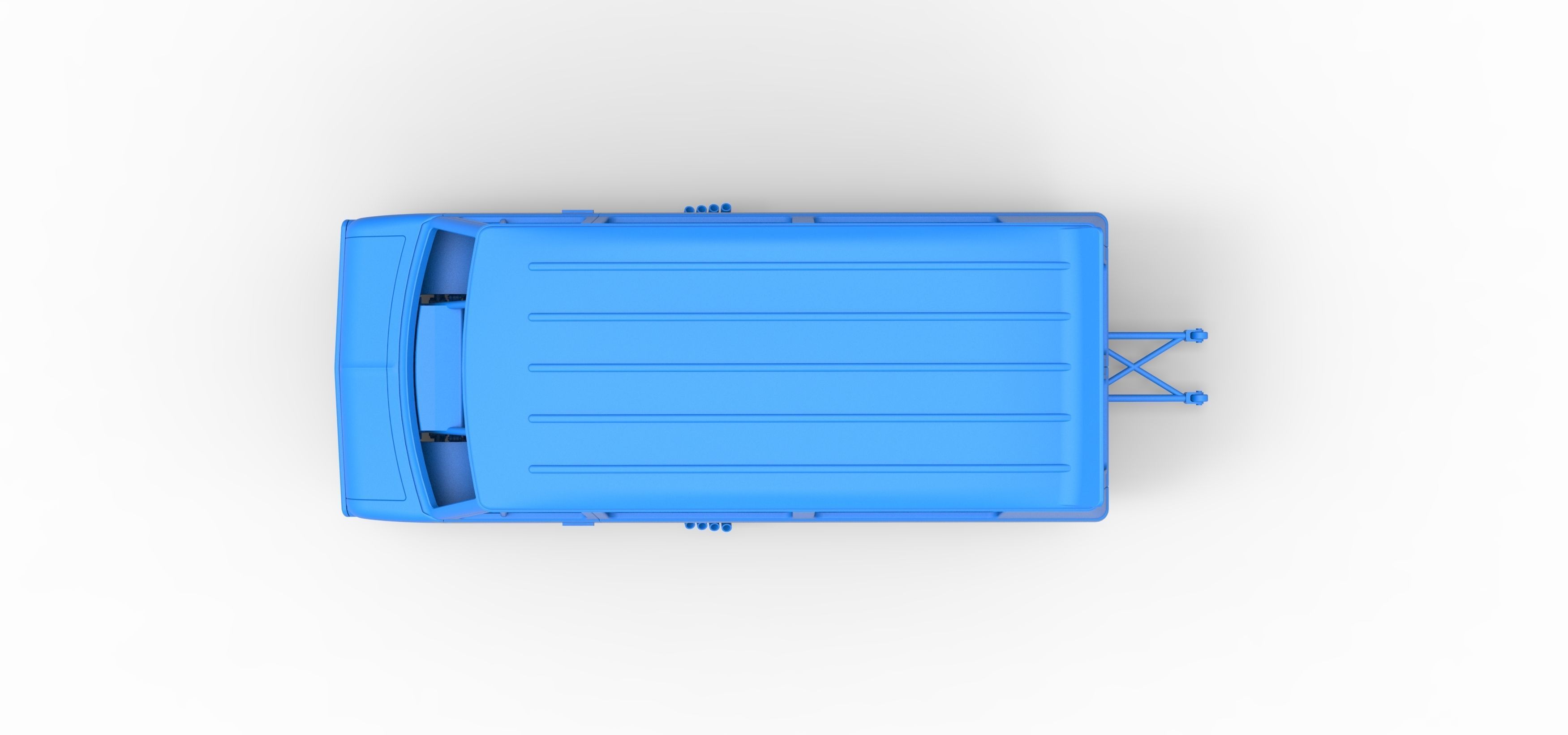 Dragster Van Scale 1 to 25 3D print model_29