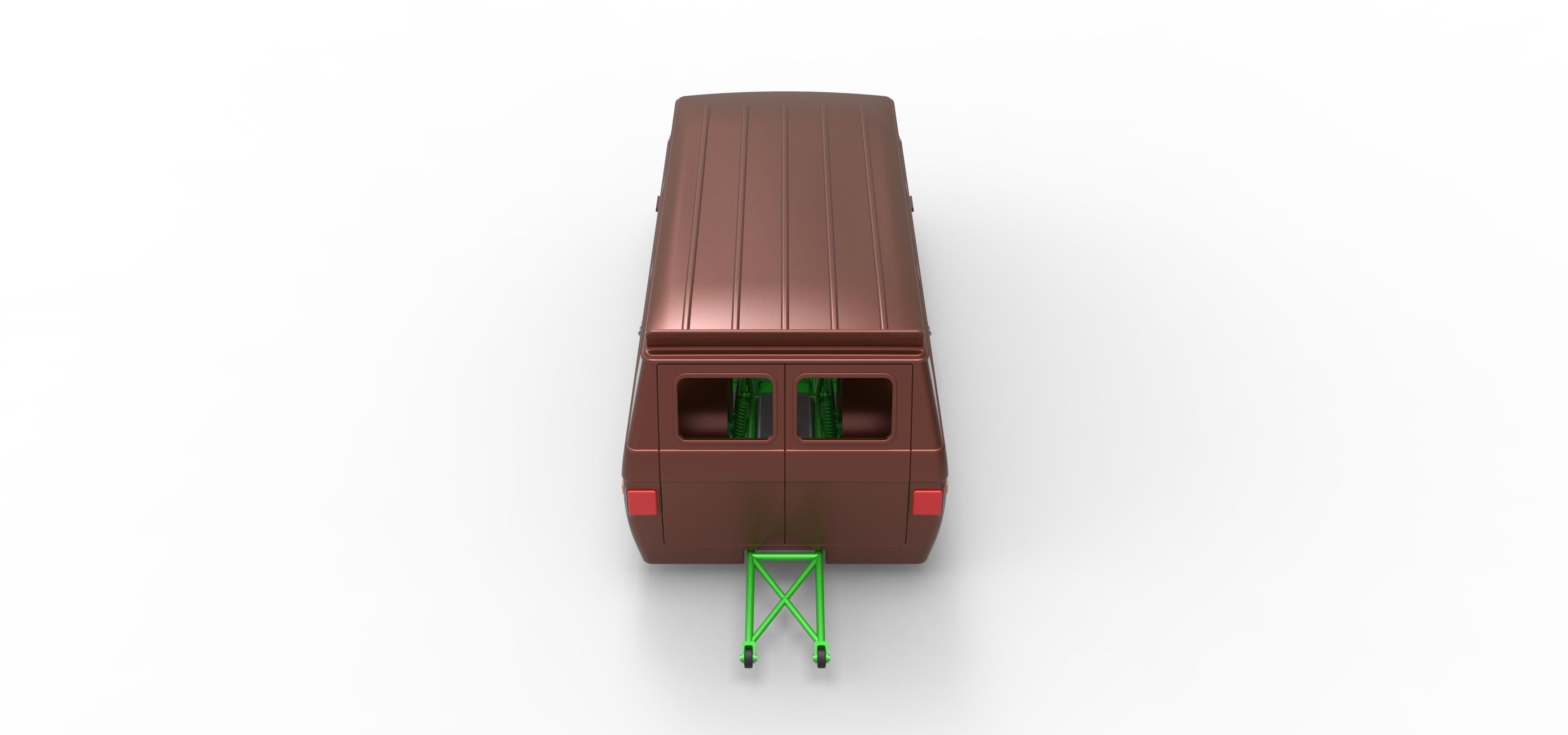 Dragster Van Scale 1 to 25 3D print model_16