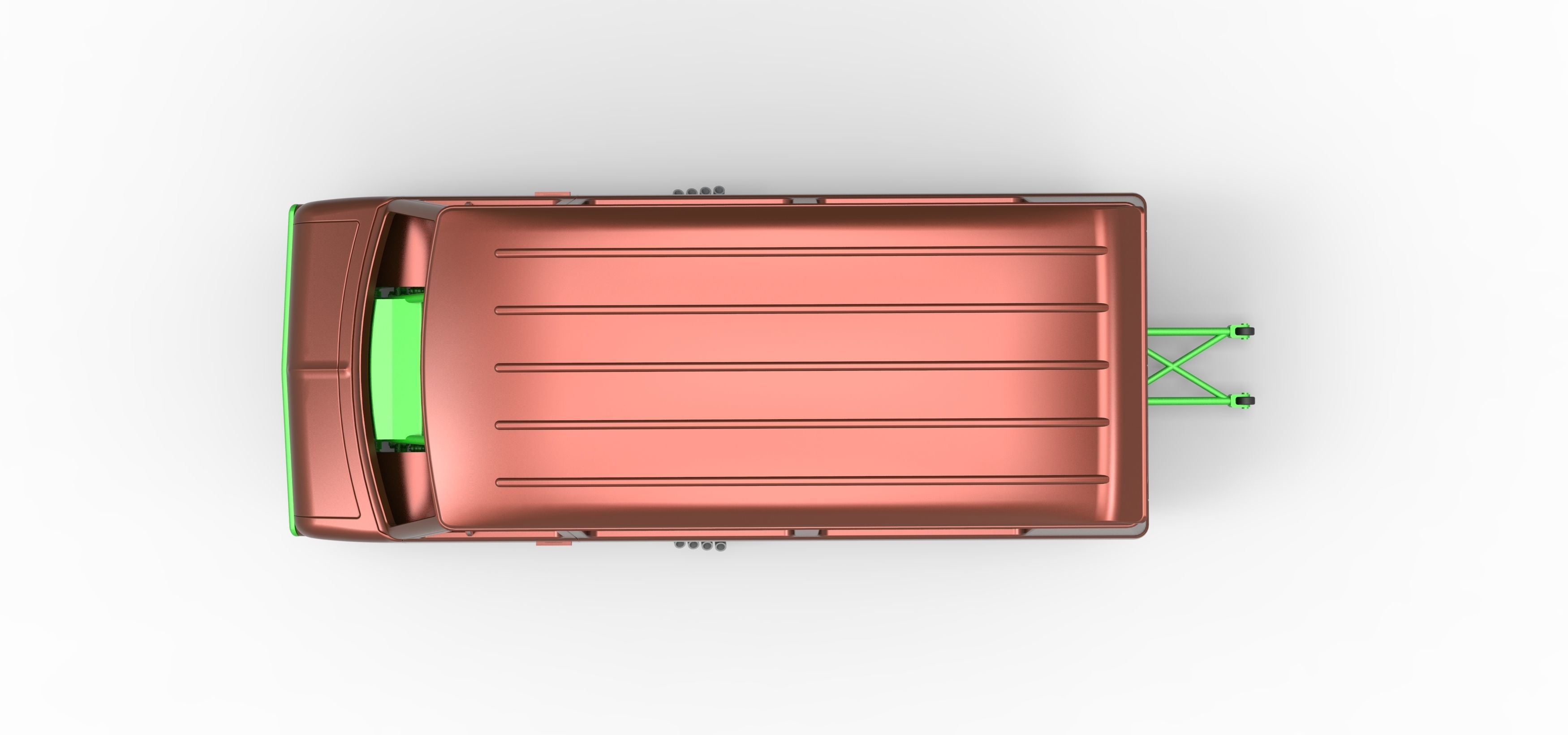 Dragster Van Scale 1 to 25 3D print model_11