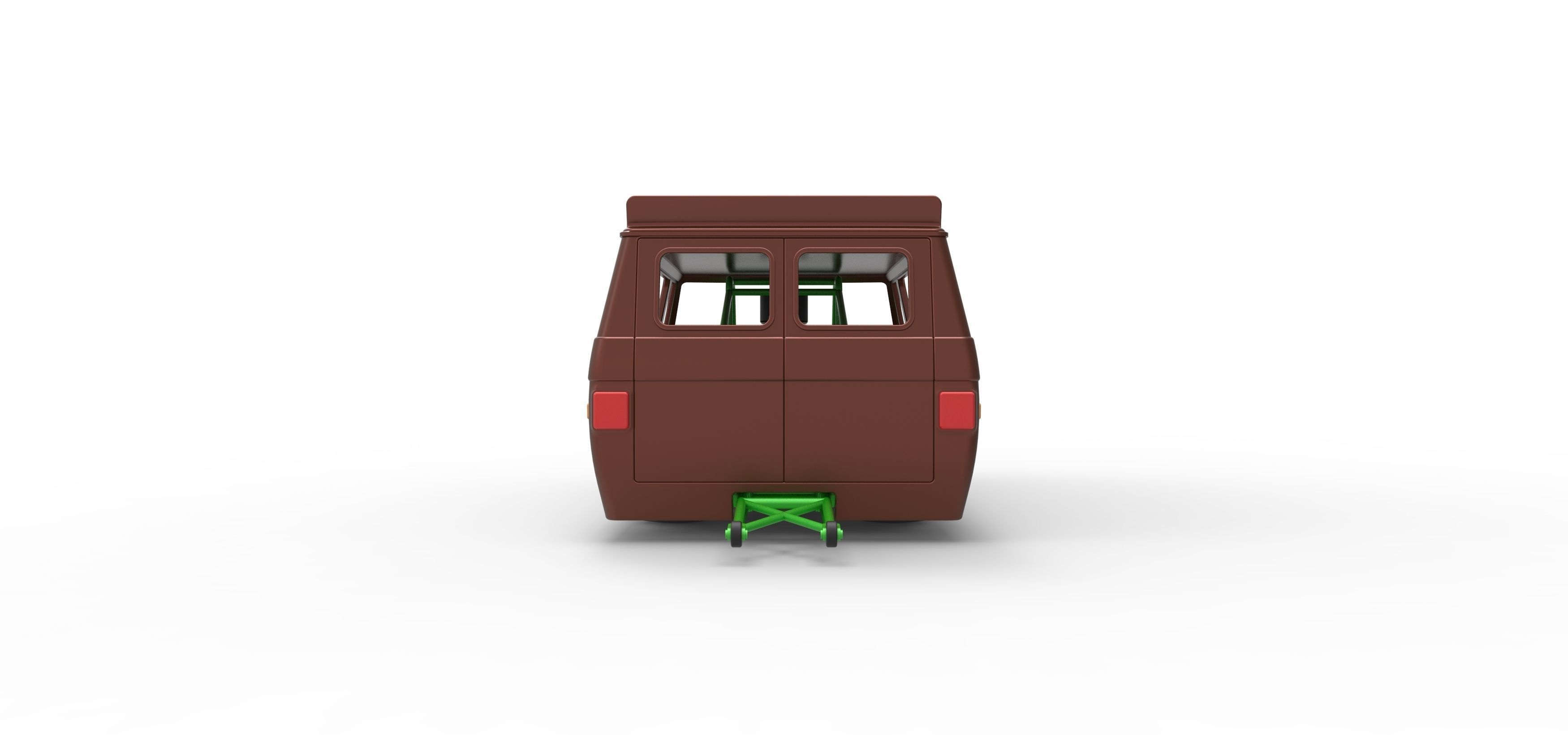 Dragster Van Scale 1 to 25 3D print model_15