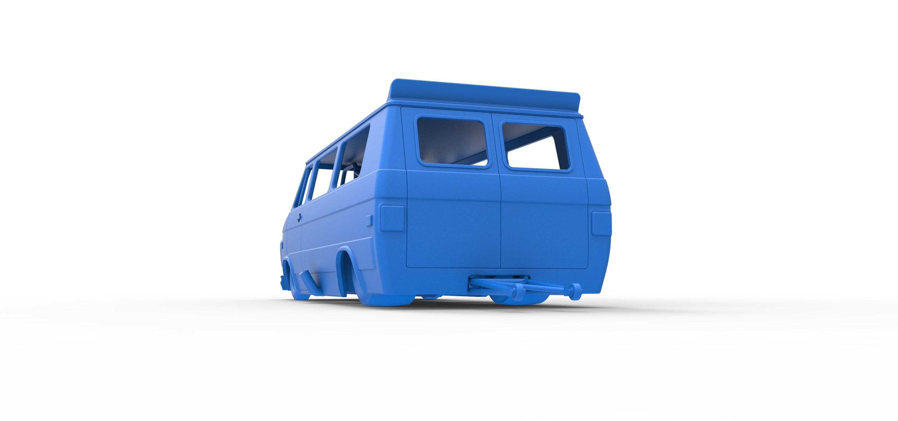 Dragster Van Scale 1 to 25 3D print model_32