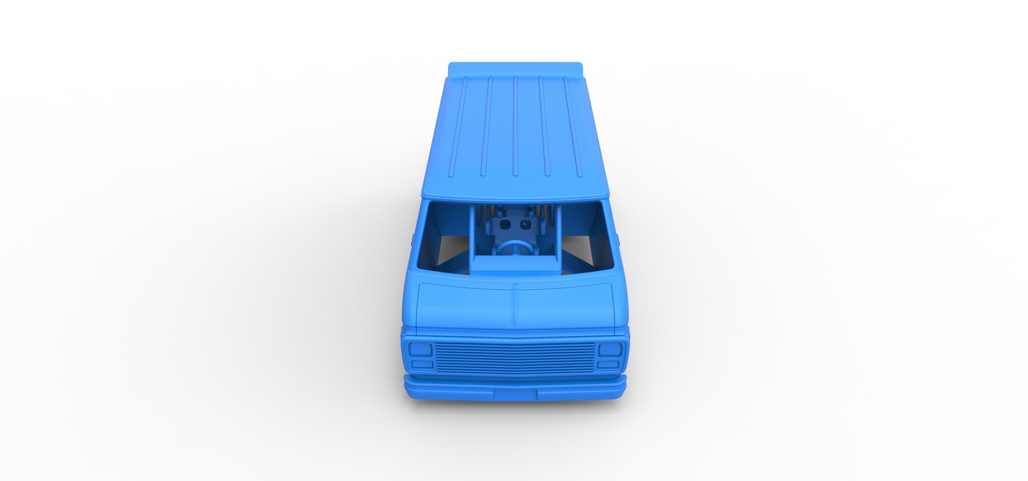 Dragster Van Scale 1 to 25 3D print model_26